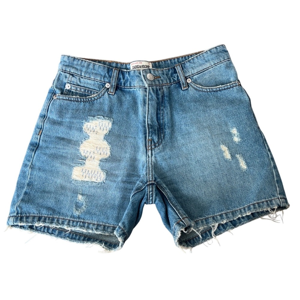 ZADIG & VOLTAIRE Tomboy Destroy Shorts | SZ: 34
